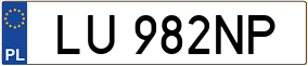 Truck License Plate
